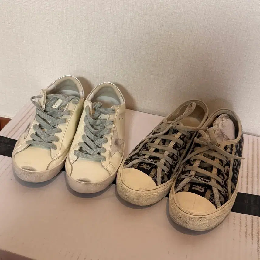 [BUNJANG] Golden Goose Superstar / Dior Canvas Sneakers / (정품) 골든구스 슈퍼스타 / 디올 캔버스 스니커즈 240-245