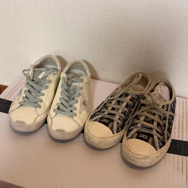 [BUNJANG] Golden Goose Superstar / Dior Canvas Sneakers / (정품) 골든구스 슈퍼스타 / 디올 캔버스 스니커즈 240-245