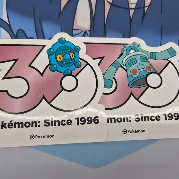 [BUNJANG] Pokemon 30th Anniversary Logo Sticker - Miraidon & Rei / 포켓몬 30주년 로고 스티커 동미러 동탁군 4세대 신오