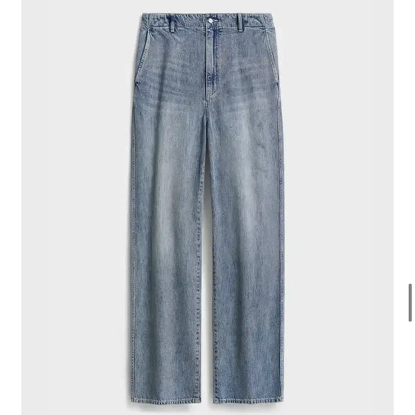 [BUNJANG] Porter 26ss One Washed Wide Denim (3) Mid Blue / 포터리 26ss 원워시드 와이드 데님(3) 미드블루2