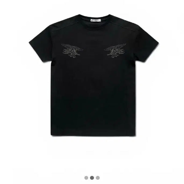 [BUNJANG] TEAMUSE Navy Seal Cropped T-shirt Black L / 팀유즈 네이비씰 반팔티 블랙 L