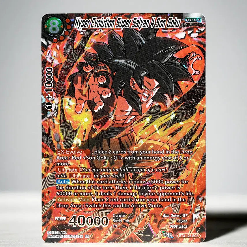 [BUNJANG] Dragon Ball North American Edition Bandai Namco Authentic SCR 'Super Saiyan 4 Son Goku' Secret Rare Card / 드래곤볼 북미판 반다이남코 정품 시크릿레어 SCR '초사이어인4 손오공' 초레어카드