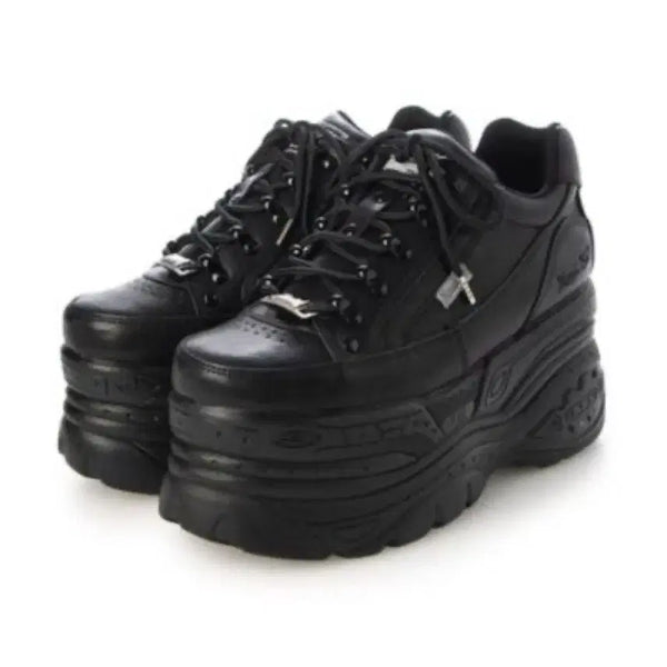 [BUNJANG] Yosuke 9cm Platform Sneakers Black 245 / 요스케 통굽 스니커즈 9cm 운동화 블랙 245 양산형지뢰계데모니아마즈