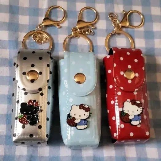 [BUNJANG] Hello Kitty Strawberry Lip Pouch / 헬로키티 립 파우치 3종  (개당)