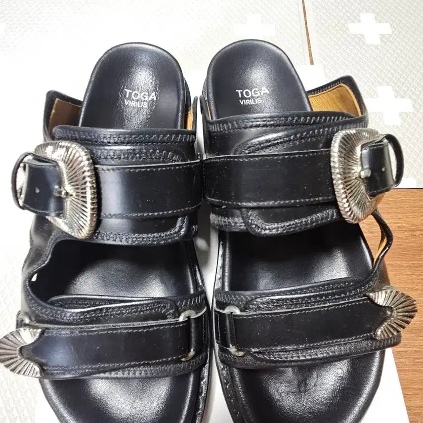 [BUNJANG] TOGA VIRILIS Leather Sandal Sliders / 토가 비릴리스 샌들 슬리퍼