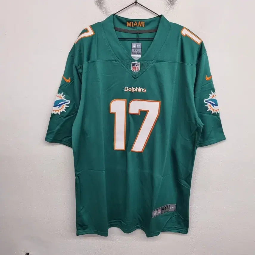 [BUNJANG] NFL Miami Dolphins Jaylen Waddle Football Jersey / NFL 마이애미 돌핀스 제일런 와들 미식 축구 유니폼