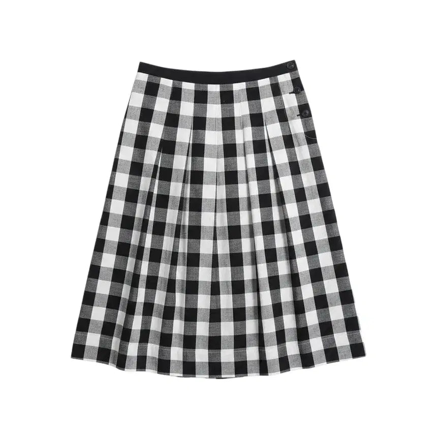 [BUNJANG] JAJU Women's Wool Blend Checkered Skirt / 여성73/ JAJU 마 혼방 체크패턴 스커트