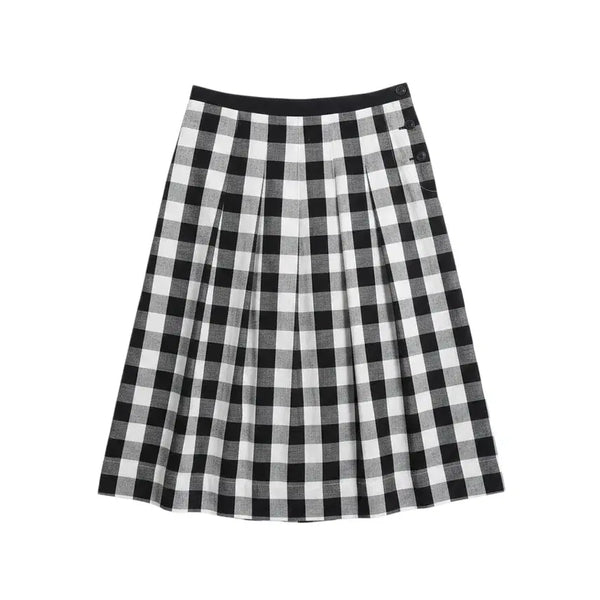 [BUNJANG] JAJU Women's Wool Blend Checkered Skirt / 여성73/ JAJU 마 혼방 체크패턴 스커트