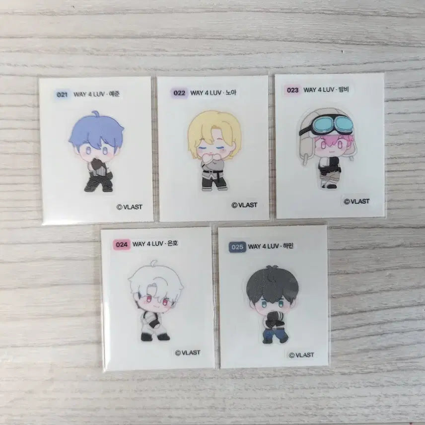 [BUNJANG] PlaYeeve POB Sticker Set (WAY 4 LUV, 21-25) / 플레이브 띠부씰 WAY 4 LUV 웨포럽 21~25