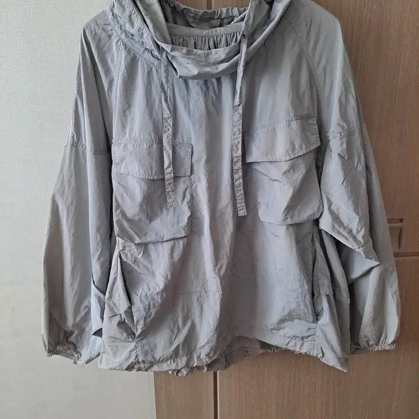 [BUNJANG] System High-Neck Anorak Loose Fit Windbreaker / 시스템 하이넥 아노락 루즈핏 바람막이