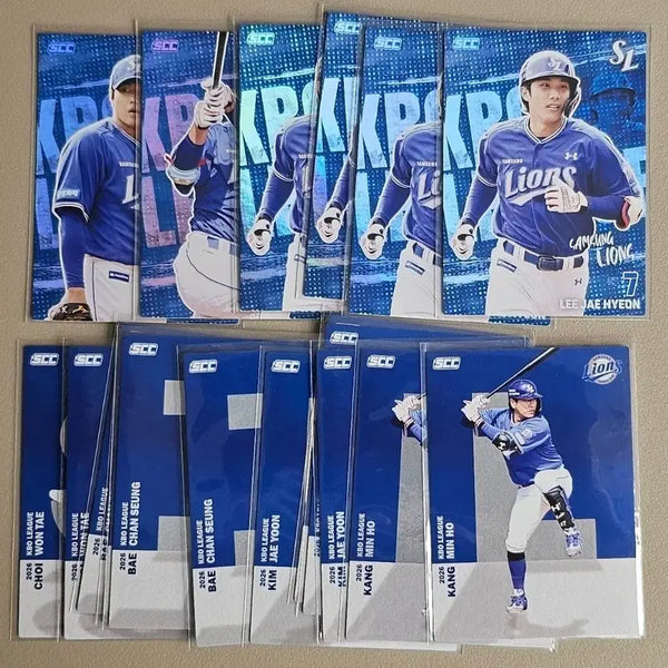 [BUNJANG] 2026 KBO Card Bundle - Samsung Lions (16 Cards) / [정리] 2026 KBO카드 [삼성 16장]
