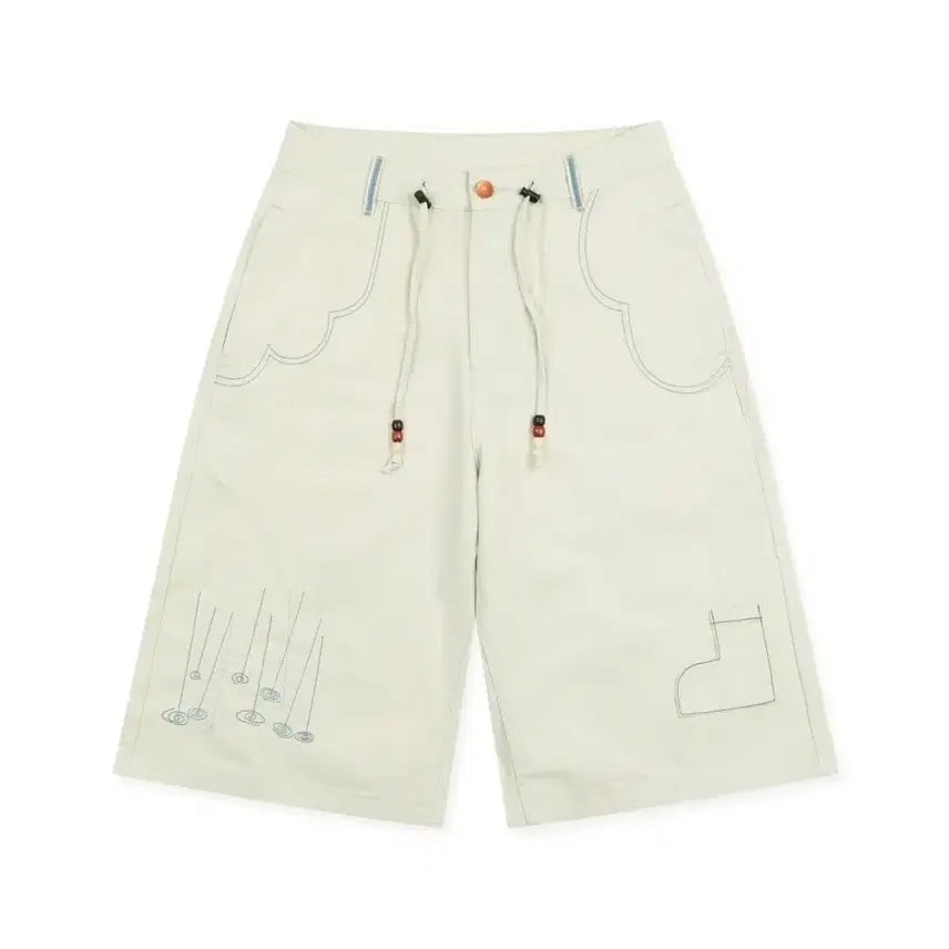 [BUNJANG] Lunakihw Shitoshito Rainy Season Bermuda Pants (Ivory) / 루나키후 시토시토 장마 버뮤다 팬츠 (IVORY)