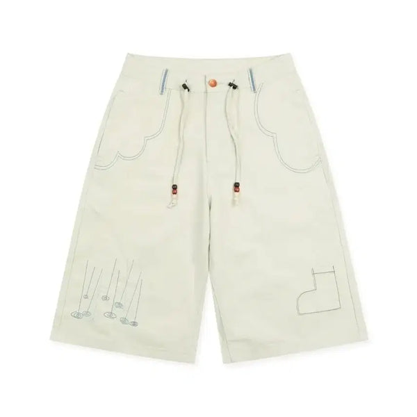 [BUNJANG] Lunakihw Shitoshito Rainy Season Bermuda Pants (Ivory) / 루나키후 시토시토 장마 버뮤다 팬츠 (IVORY)