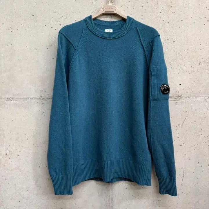 [BUNJANG] CP Company Turquoise Knit 50 (L) / [L]cp컴퍼니  터콰이즈 니트 50사이즈