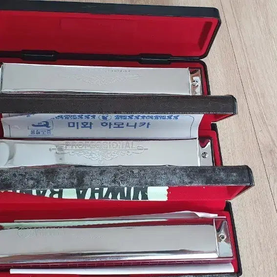 [BUNJANG] Meiwa Professional Harmonica Set (Key of A & C) / 미화 프로페셔널 하모니카 A,C