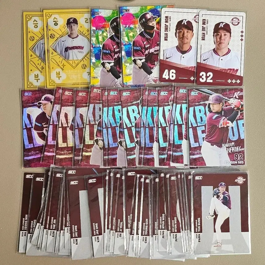[BUNJANG] Kiwoom Heroes 2026 KBO Card Bundle (61 Cards) / [정리] 2026 KBO카드 [키움 61장]