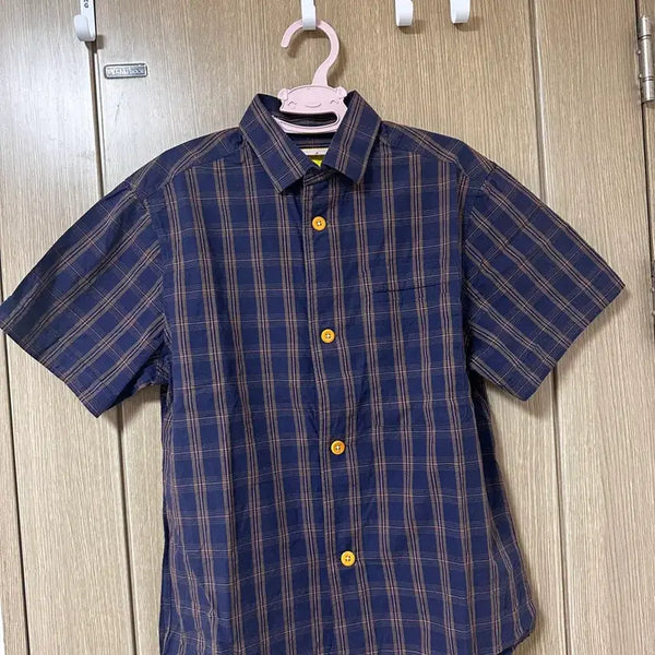 [BUNJANG] Descendants of Thieves PB Check Short Sleeve Shirt / 반팔 체크 셔츠