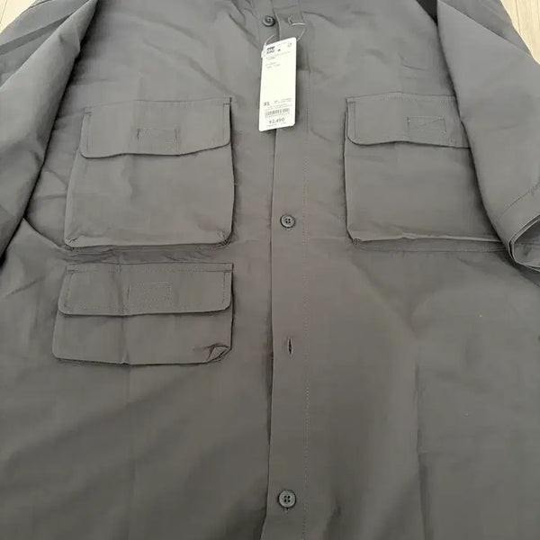 [BUNJANG] GU Nylon Shirt Gray XL / (XL)gu 나일론 셔츠 그레이