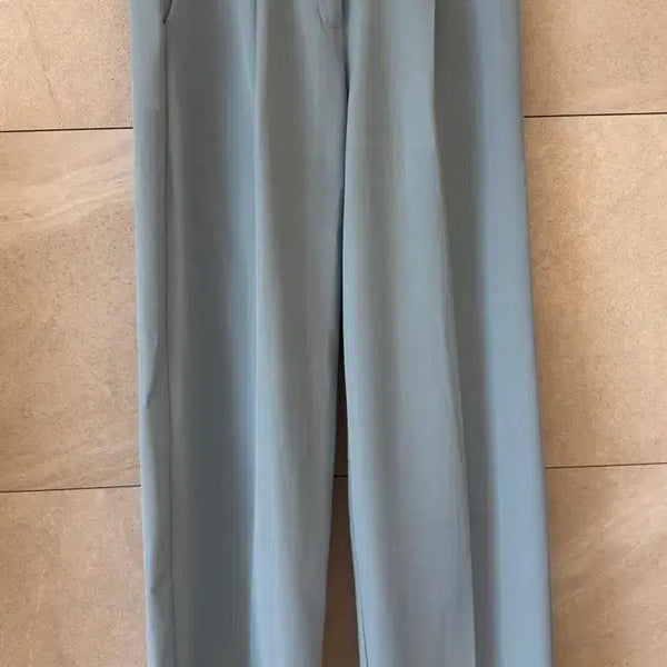 [BUNJANG] Sky Blue Wide Leg Slacks / 하늘색 와이드 슬랙스