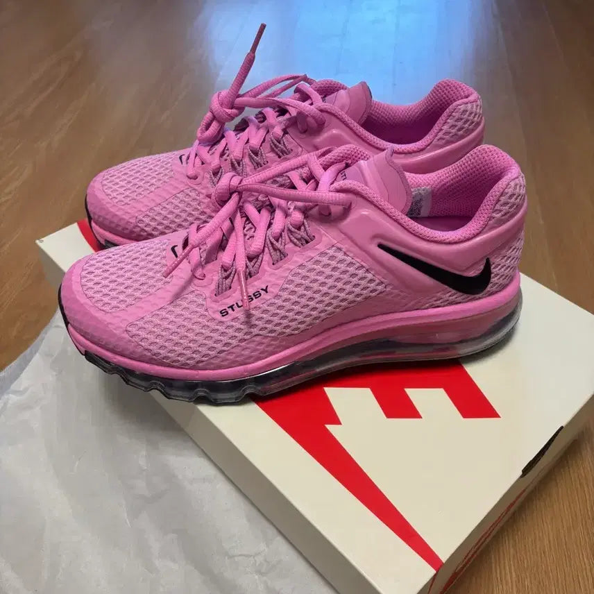 [BUNJANG] Stussy x Nike Air Max 2013 Pink (250mm) / 스투시 나이키 에어맥스2013핑크 250