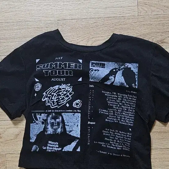 [BUNJANG] Cropped Short Sleeve T-Shirt / 크롭반팔