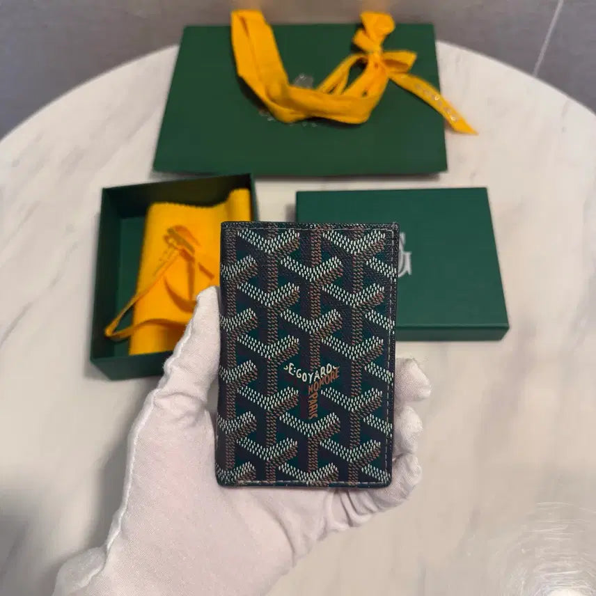 [BUNJANG] Goyard Saint-Pierre Card Holder Green / 고야드 생피에르 카드지갑 그린 [정품, OS]