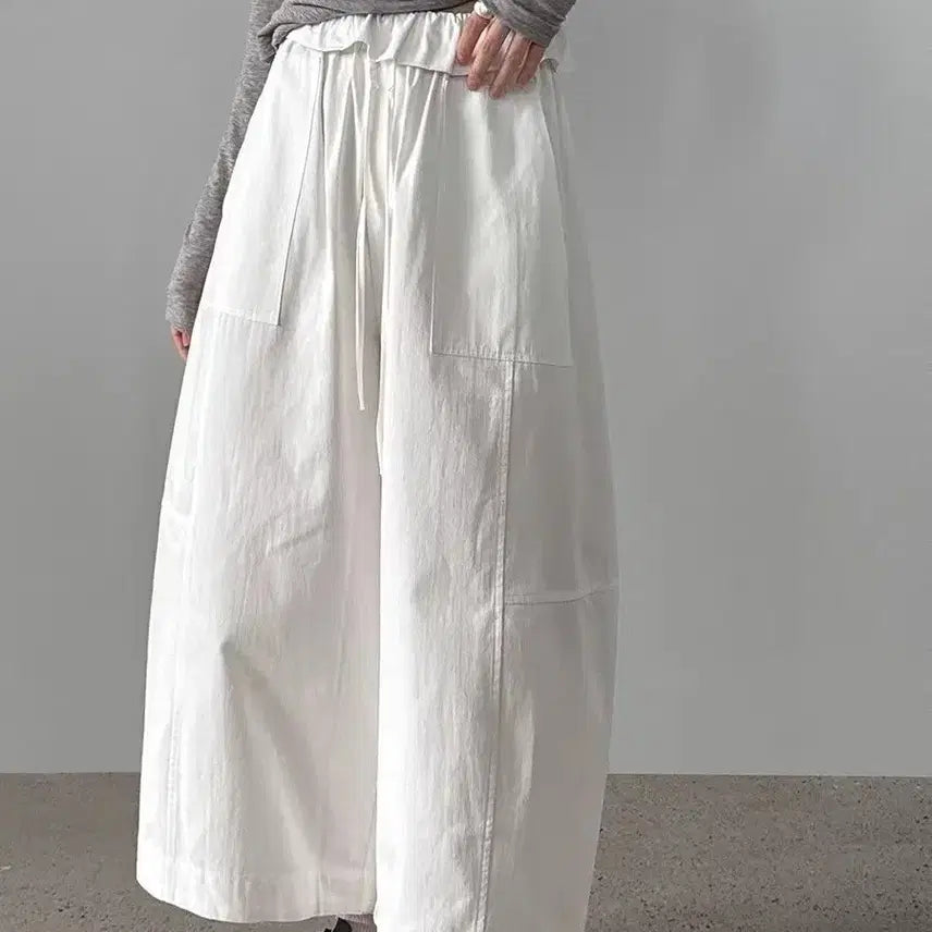 [BUNJANG] Wide Banding Pants / 새상품) 와이드 밴딩 바지