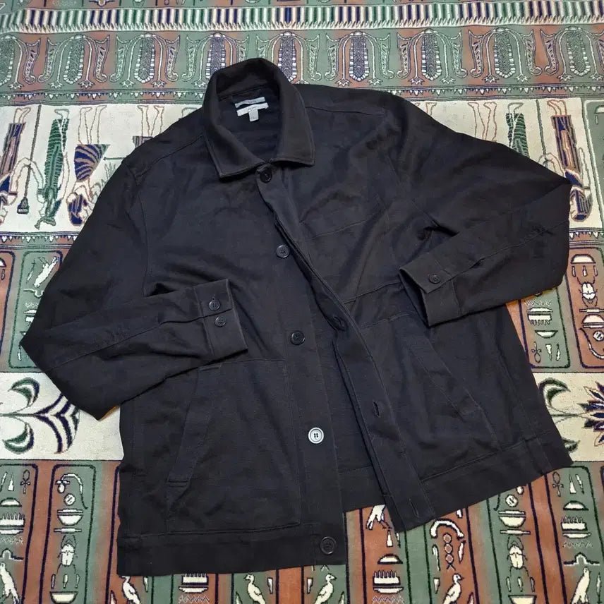 [BUNJANG] COS Relaxed Fit Cotton Tailored Collar Jacket XL Black / 코스(COS) 코튼 릴렉시드 테일러 카라넥 자켓 XL size