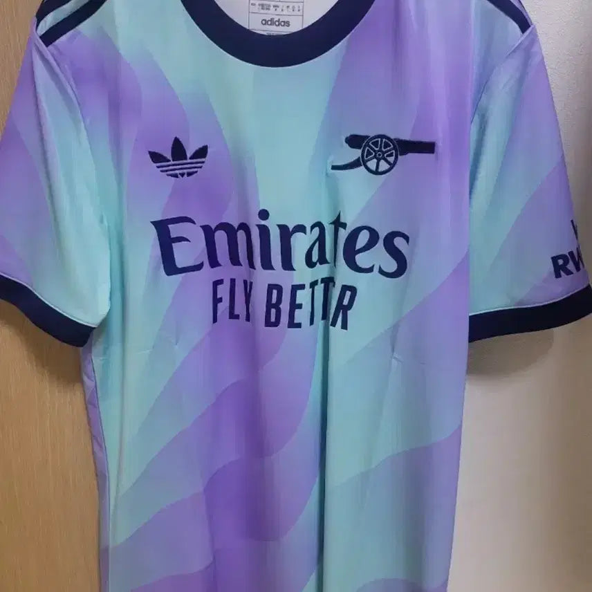 [BUNJANG] Arsenal FC Adidas 3rd Jersey - Lilac Mint / 아스날 유니폼 져지