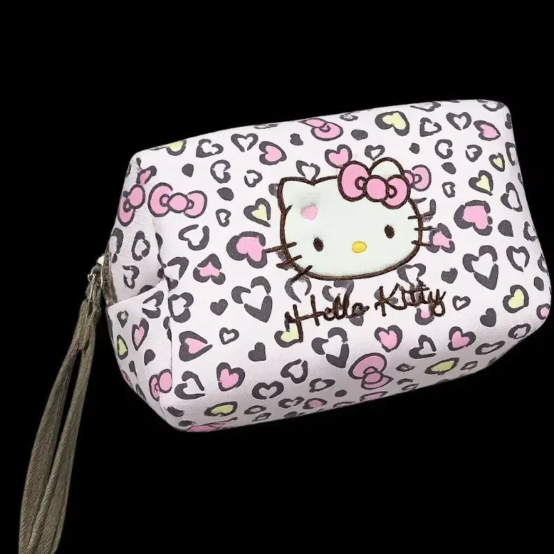 [BUNJANG] Sanrio Hello Kitty Pink Leopard Print Pouch (China Licensed) / [중국라이센스 정품] 키티 핑크 호피 파우치