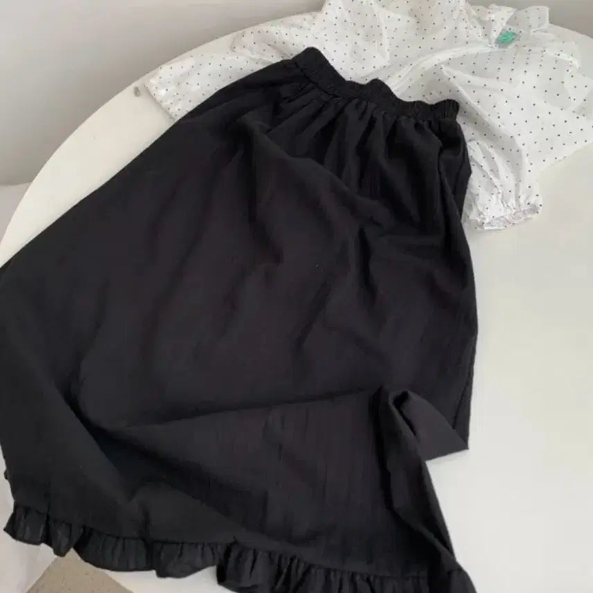 [BUNJANG] A-bly Black Long Skirt / 에이블리 블랙 롱스커트