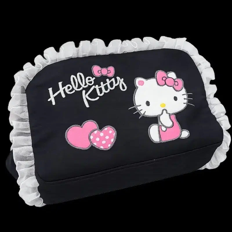 [BUNJANG] Hello Kitty Lace Black Pouch / [중국라이센스정품] 키티 레이스 검정 파우치