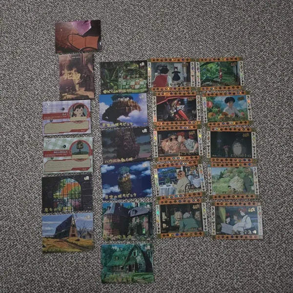 [BUNJANG] Ghibli Animation Masterpiece Hologram Collection Random Cards Bundle Set / 지브리 애니메이션 명장면 홀로그램 컬렉션랜덤카드 일괄