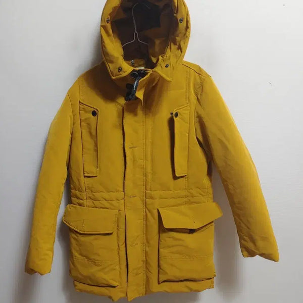[BUNJANG] CP Company Hooded Padded Jacket Yellow / cp컴퍼니 후드 패딩 옐로우