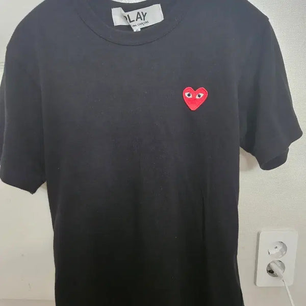 [BUNJANG] Comme des Garçons Black Short Sleeve T-Shirt Size S / 꼼데가르송 반팔 검정색