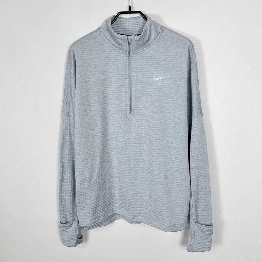[BUNJANG] Nike Running Dri-FIT Brushed Half-Zip Long Sleeve Top Women's L / 나이키 러닝 드라이핏 기모 소매아머 하프집업 긴팔 티 여L 90 라덴
