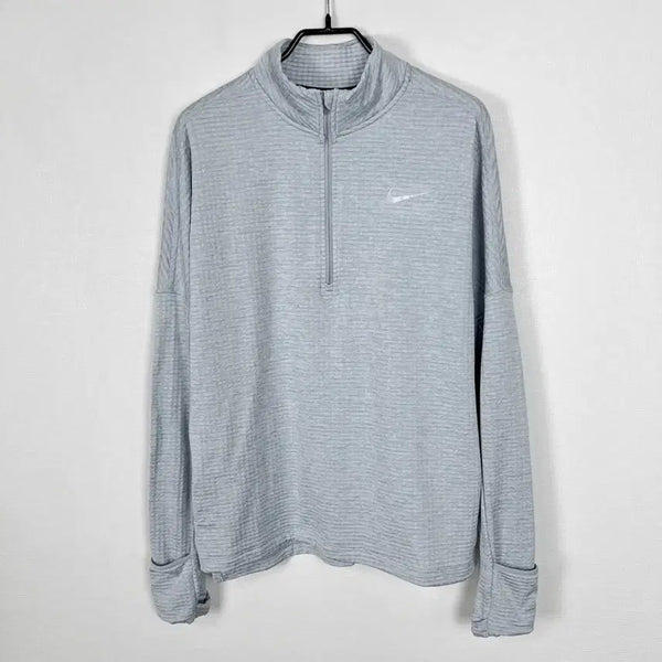 [BUNJANG] Nike Running Dri-FIT Brushed Half-Zip Long Sleeve Top Women's L / 나이키 러닝 드라이핏 기모 소매아머 하프집업 긴팔 티 여L 90 라덴