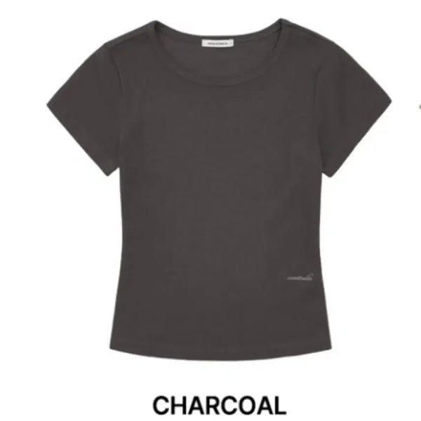 [BUNJANG] 1993 Studio Basic Woman T-Shirt Charcoal M / 1993스튜디오 베이직 우먼 반팔티 차콜 M(택o 새상품)