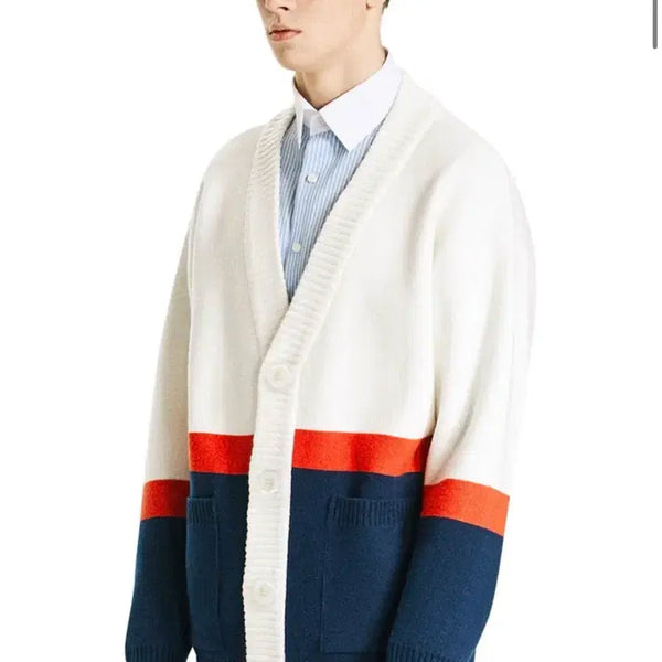 [BUNJANG] HBLADE Oversized Knit Cardigan Free Size Ivory / 에이치블레이드 오버사이즈 니트 가디건 프리사이즈 110