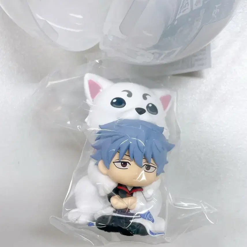 [BUNJANG] Gintama Gintoki + Sadaharu Mogu Mogu Figure (Sealed) / <은혼모구모구>_긴토키+사다하루(미개봉)