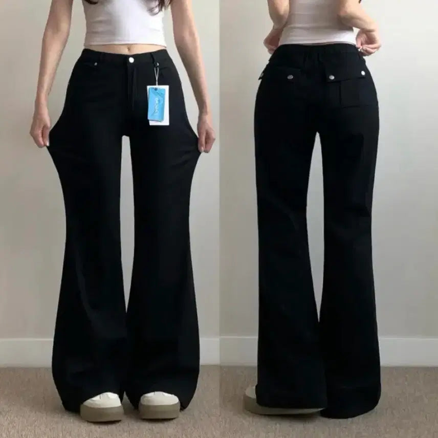 [BUNJANG] Hidden Waistband Bootcut Cotton Pants / 여름 말라핏 쫀득 히든밴딩 백포켓 여유 부츠컷 코튼 면팬츠 시원 리오셀 키작녀 키큰녀 기장선택 빅사이즈