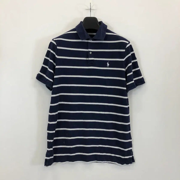 [BUNJANG] Polo Ralph Lauren Classic Fit White Pony Polo Shirt - Navy, Size M / 폴로 랄프로렌 클래식핏 화이트포니 카라티 M 신형라벨