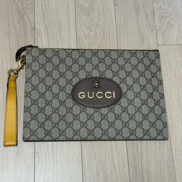 [BUNJANG] Gucci Neo Vintage GG Supreme Canvas Pouch Clutch Bag / 구찌 네오 빈티지 파우치 클러치백