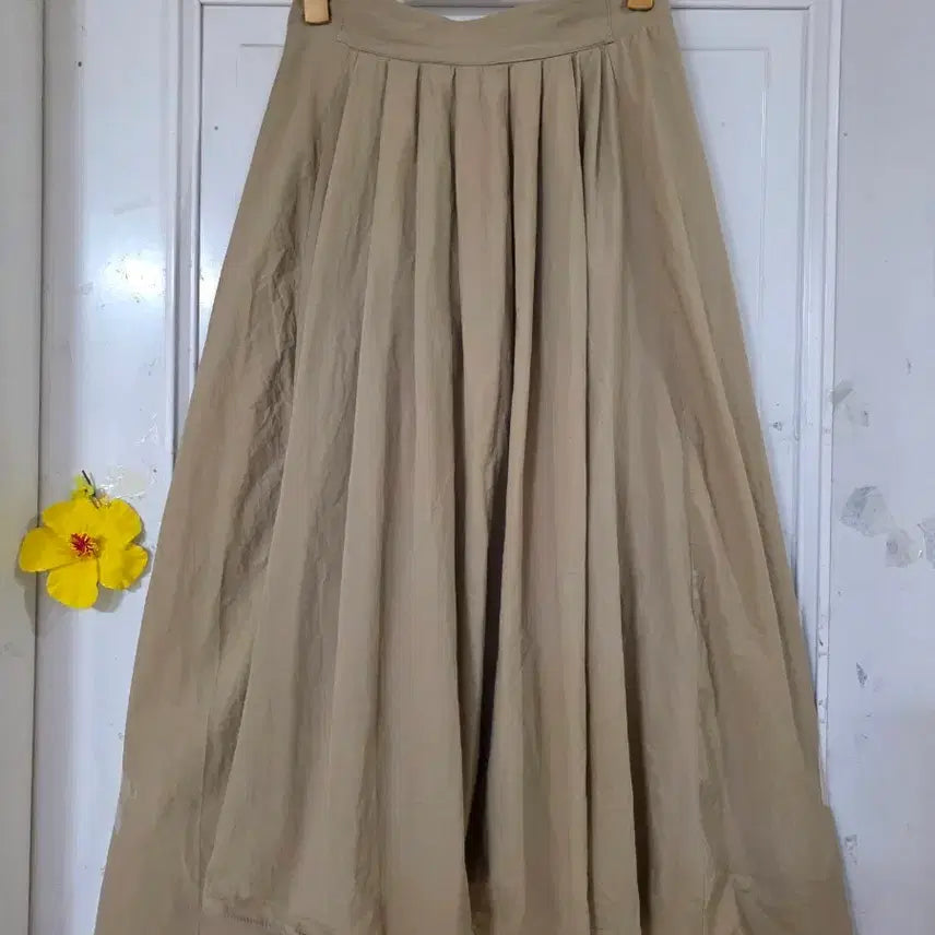 [BUNJANG] Comfortable Cotton Long Skirt with Banding / 여름 시원한 고급스러운 디자인이쁜  밴딩  면  롱스커트  깨끗해요