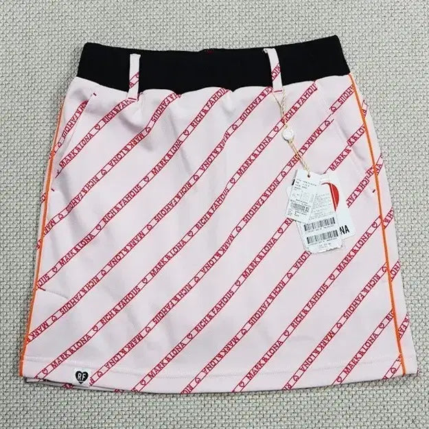 [BUNJANG] Mark &ロナ Golf Skirt Size 27-28 Pink Logo Print / (정품 새옷) 마크앤로나 골프 치마(27~28)