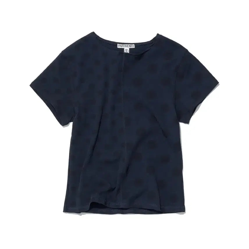 [BUNJANG] Partimento Women's Mix Dot Short Sleeve T-Shirt Navy / 파르티멘토 우먼 믹스 도트 숏 슬리브 티 네이비