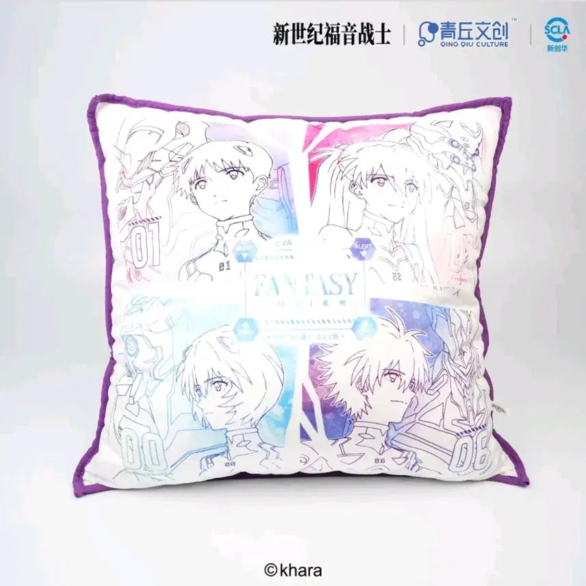 [BUNJANG] Neon Genesis Evangelion Pilot Original Illustration Cushion (Sealed) / (미개봉 새상품) 신세기 에반게리온 파일럿 원화 일러스트 쿠션