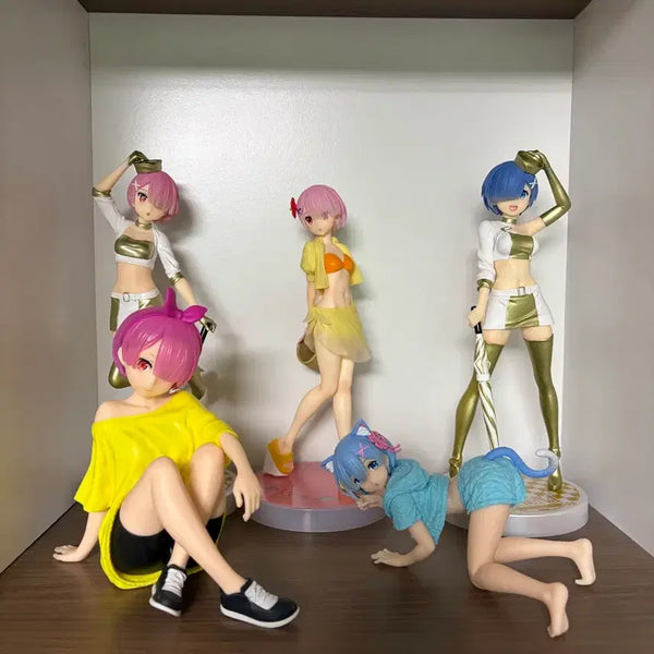 [BUNJANG] Re:Zero Ram & Rem Figure Bundle Set / 리제로 렘 람 피규어 일괄