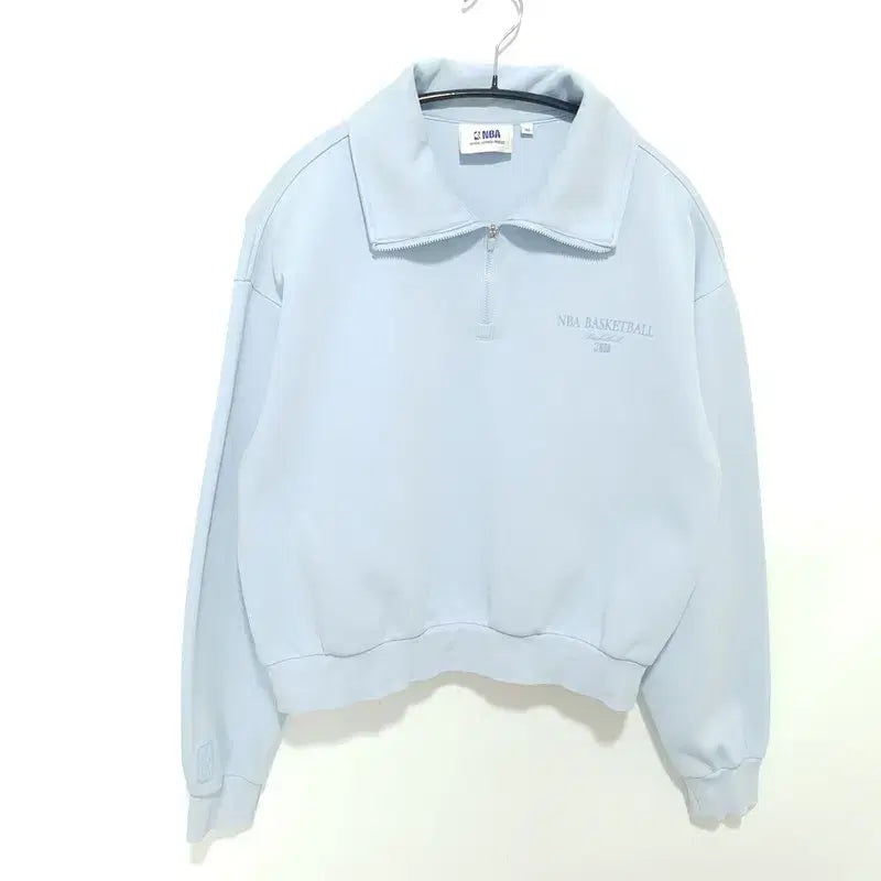[BUNJANG] NBA Women's Half-Zip Cropped Sweatshirt / NBA 여성 반집업 크롭 맨투맨 XS_M3102