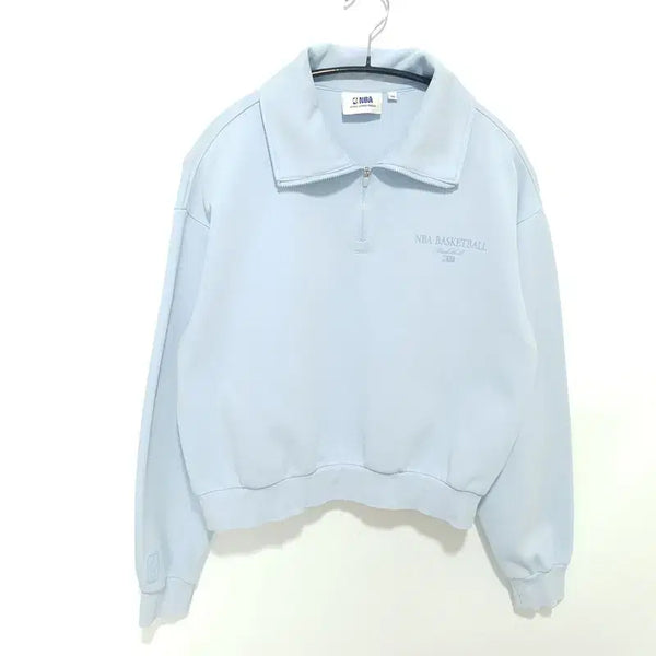 [BUNJANG] NBA Women's Half-Zip Cropped Sweatshirt / NBA 여성 반집업 크롭 맨투맨 XS_M3102